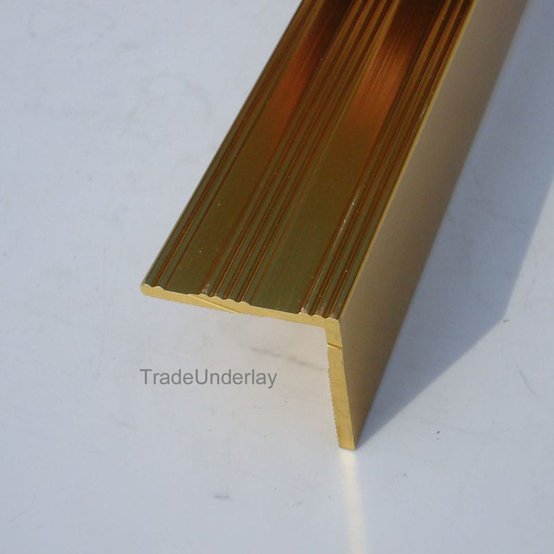 Buy Carpet 1" angle edge gold door trim x 2.7mtr long